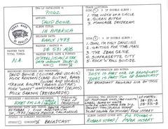 David Bowie Discography Grids