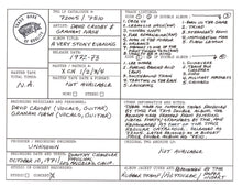 David Crosby Discography Grid