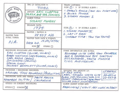 Eric Clapton Derek and the Dominos Discography Grid
