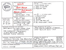 Jeff Beck Discography Grid