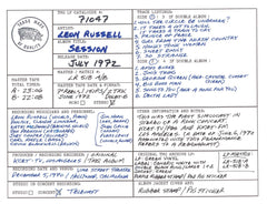Leon Russell Discography Grid