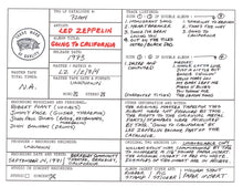 Led Zeppelin Discography Grids