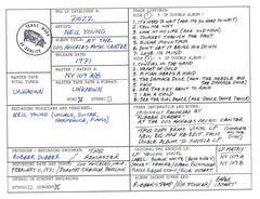 Neil Young Discography Grids