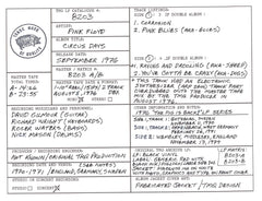 Pink Floyd Discography Grids