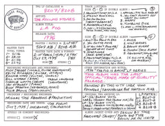 The Rolling Stones Discography Grids