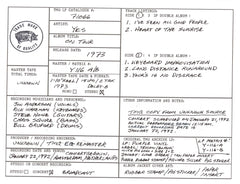 Yes Discography Grid